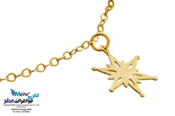 نمای دوم پابند طلا - طرح ستاره