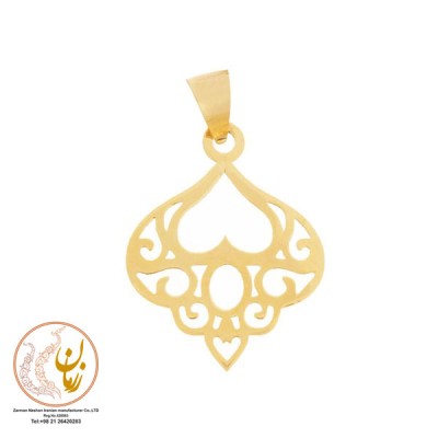 نمای دوم نیم ست طلا - آویز و گوشواره - طرح اسلیمی