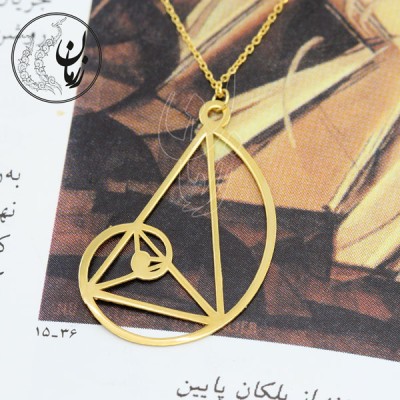 نمای دوم گردنبند طلا - طرح اسپیرال