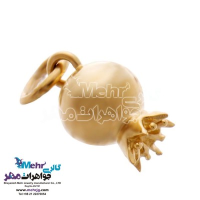 نمای دوم آویز طلا - طرح انار