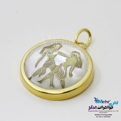 نمای دوم آویز طلا - ماه تولد خرداد