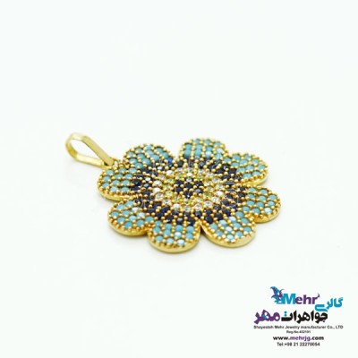 نمای دوم آویز طلا - طرح چشم نظر