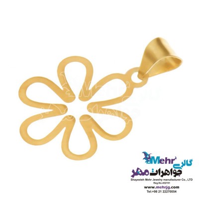 نمای دوم آویز طلا - طرح گل یاسمن