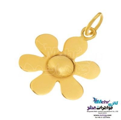 نمای دوم آویز طلا - طرح گل یاسمن