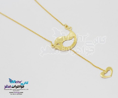 نمای دوم گردنبند طلا - طرح جوجه