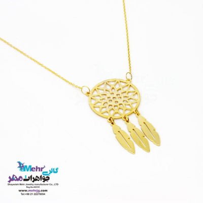 نمای دوم گردنبند طلا - طرح دریم کچر