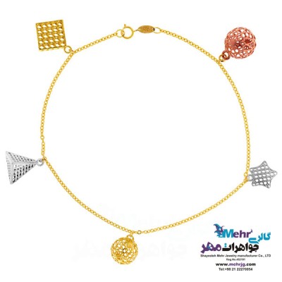 نمای دوم پابند طلا - طرح توری