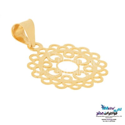 نمای دوم آویز طلا - طرح اسلیمی