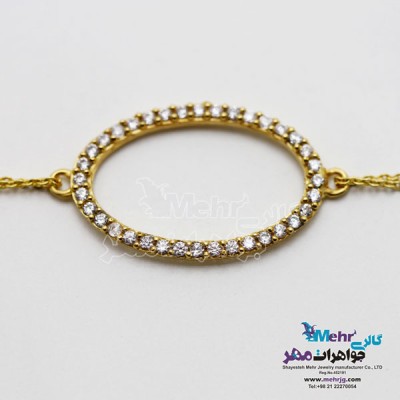 نمای دوم دستبند طلا - طرح هندسی