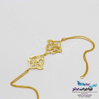 نمای دوم دستبند طلا - طرح اسلیمی