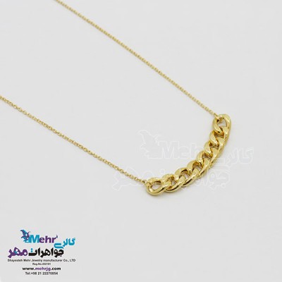 نمای دوم گردنبند طلا - طرح کارتیه