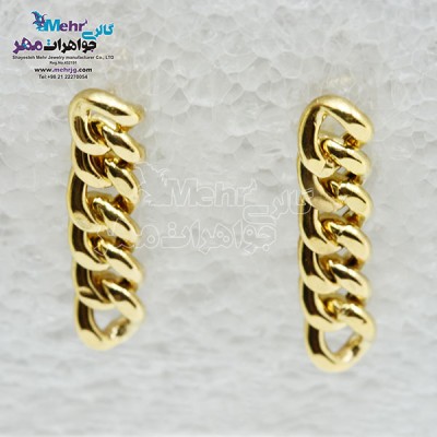نمای دوم گوشواره طلا - طرح کارتیه