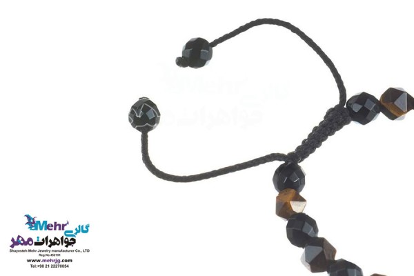 نمای دوم دستبند طلا و سنگ - طرح پسربچه
