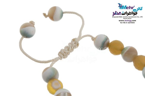 نمای دوم دستبند طلا و سنگ - طرح اسلیمی