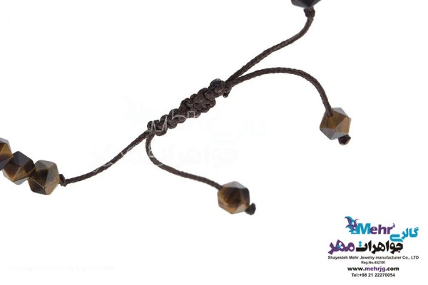 نمای دوم دستبند طلا و سنگ - طرح ستاره