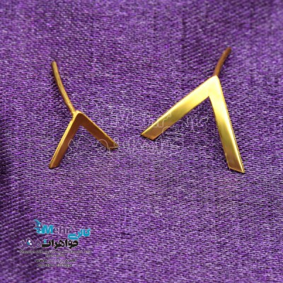 نمای دوم گوشواره طلا - طرح پیکان