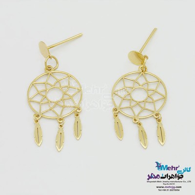 نمای دوم گوشواره طلا - طرح دریم کچر
