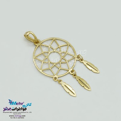 نمای دوم آویز طلا - طرح دریم کچر