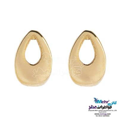 نمای دوم نیم ست طلا - آویز و گوشواره - طرح قطره