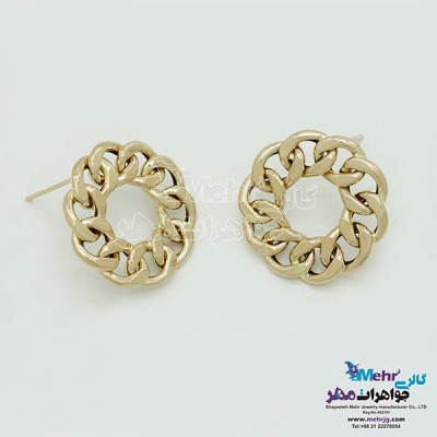 نمای دوم گوشواره طلا - طرح کارتیه