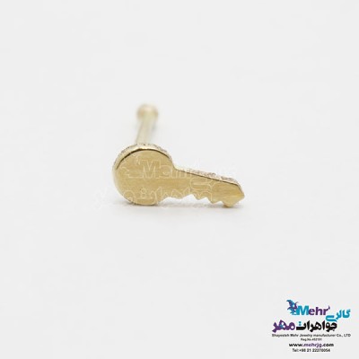 نمای دوم پیرسینگ طلا - طرح کلید