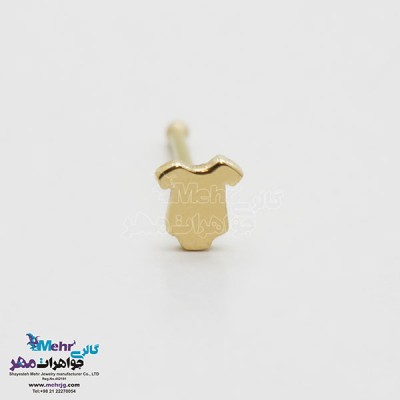 نمای دوم پیرسینگ طلا - طرح لباس بادی