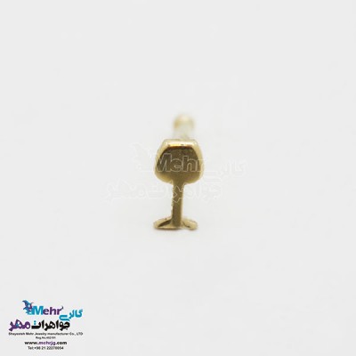 نمای دوم پیرسینگ طلا - طرح جام