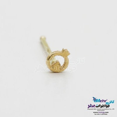 نمای دوم پیرسینگ طلا - طرح انار