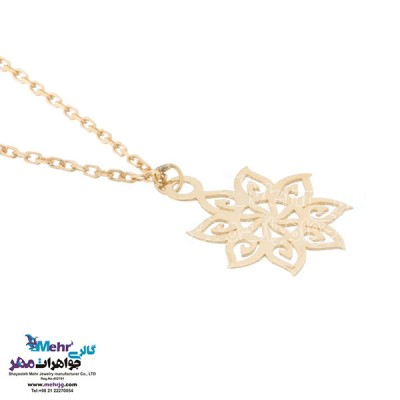 نمای دوم آویز ساعت طلا - طرح خورشید