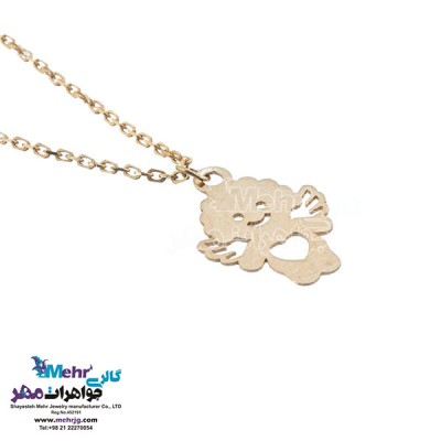 نمای دوم آویز ساعت طلا - طرح فرشته