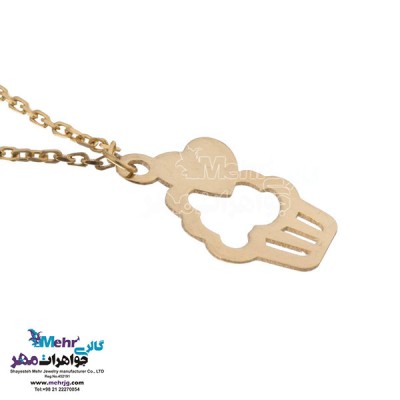نمای دوم آویز ساعت طلا - طرح کاپ کیک
