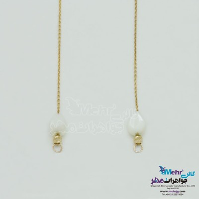 نمای دوم گوشواره طلا - طرح اشک