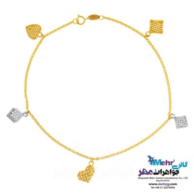 نمای دوم پابند طلا - طرح توری