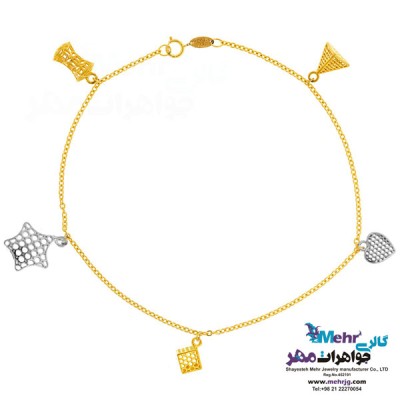 نمای دوم پابند طلا - طرح توری