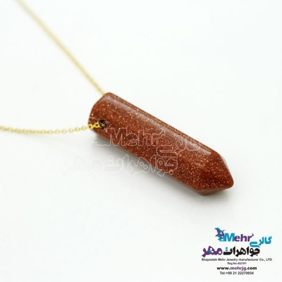 نمای دوم گردنبند طلا - طرح مداد