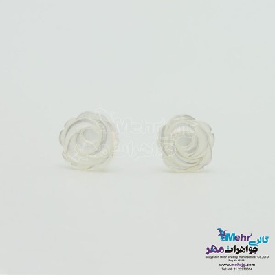 نمای دوم گوشواره طلا - طرح گل