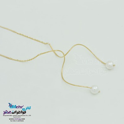 نمای دوم گوشواره طلا - طرح مارپیچ