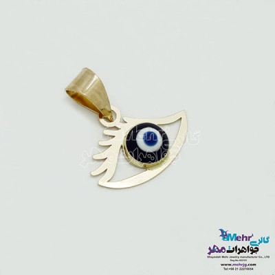 نمای دوم آویز طلا - طرح چشم