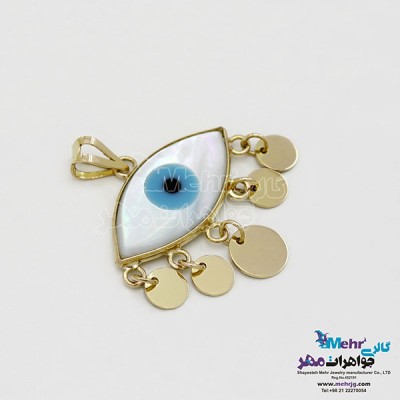 نمای دوم آویز طلا - طرح چشم