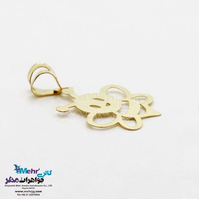 نمای دوم آویز طلا - طرح زنبور