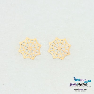 نمای دوم گوشواره طلا - طرح هندسی