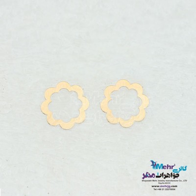 نمای دوم گوشواره طلا - طرح هندسی