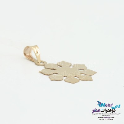 نمای دوم آویز طلا - طرح برف
