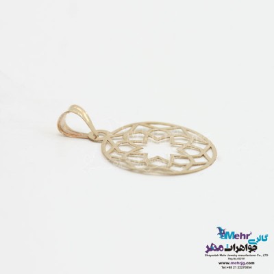 نمای دوم آویز طلا - طرح شمسه