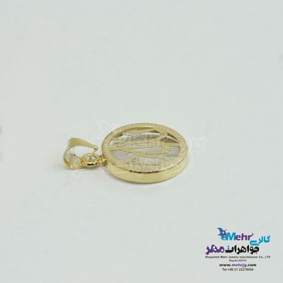 نمای دوم آویز طلا - طرح الله