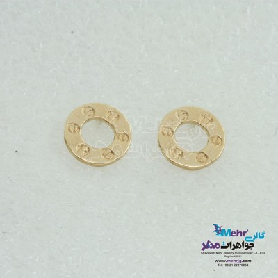 نمای دوم گوشواره طلا - طرح کارتیه
