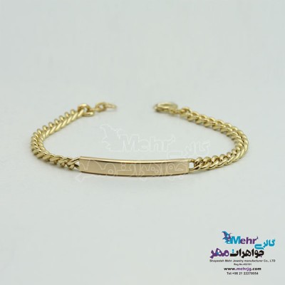 نمای دوم دستبند طلا - طرح کارتیه