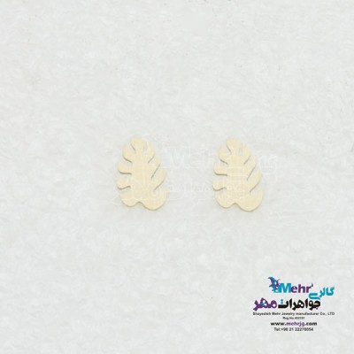 نمای دوم گوشواره طلا - طرح کاج