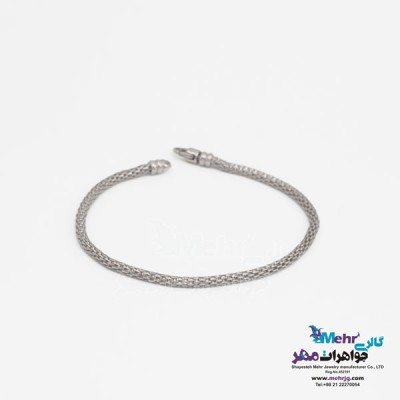 نمای دوم دستبند طلا - طرح بافت