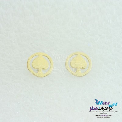 نمای دوم گوشواره طلا - طرح پیک